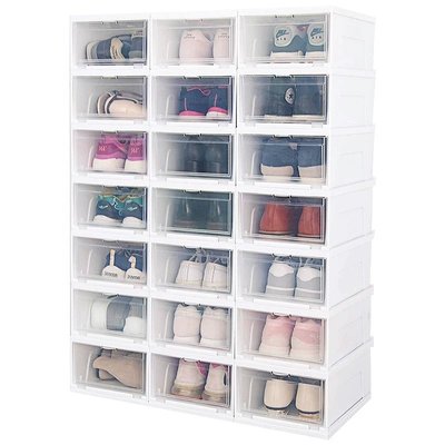 現貨|日本愛麗思鞋盒收納盒透明加厚防塵收納神器抽屜式家用塑料整理箱
