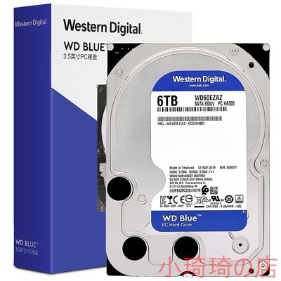 威騰 WD藍盤 6TB 台式機械硬碟 影碟 超高速傳輸SATA6Gb/s 5400轉256MB WD60EZAZ 全店滿400元發貨 小琦琦de店
