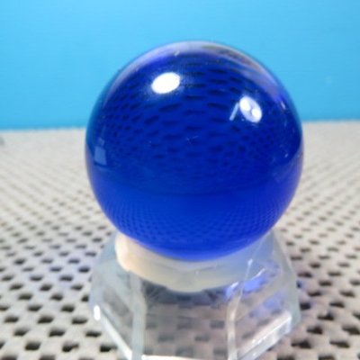 【競礦網】天然火山琉璃球(藍曜石)50mm(贈座)(親民價、便宜賣、限量10組)原價250元