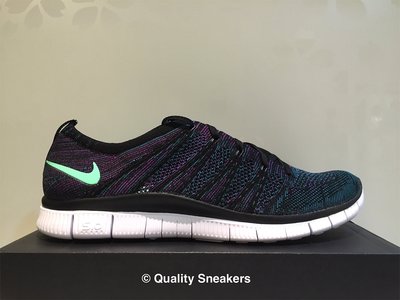 現貨 - Nike Free Flyknit 5.0 NSW 珊瑚 黑紫綠 漸層 編織 599459-003