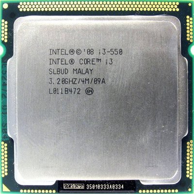Intel Core i3-550處理器(3.2G)+宏碁H57D02A1主機板(1156腳)整套賣、附原廠風扇與檔板