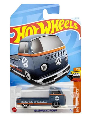 ^.^飛行屋(全新品)Hot Wheels 風火輪小汽車 合金車//福斯 VW T2 PICKUP皮卡車(42/250)