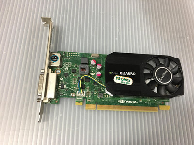 電腦雜貨店→工作站繪圖卡 Nvidia Quadro K620 / 2G DDR3/DP + DVI 二手良品 $650