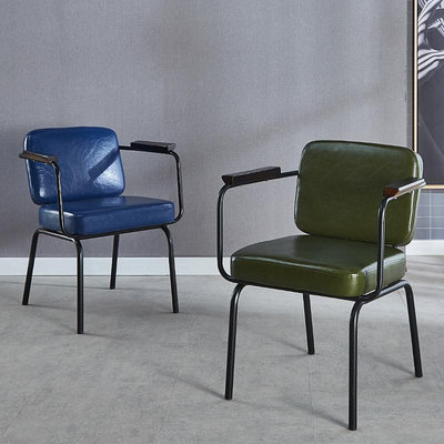 美式工業風鐵藝餐椅咖啡廳酒吧辦公休閑設計師loft椅創意復古椅子 自行安裝