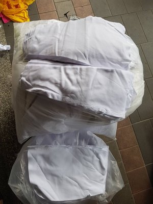 電子印刷烤漆用白色破布擦拭布 1袋40公斤 約略A4一半大小 白色棉布料 免運費