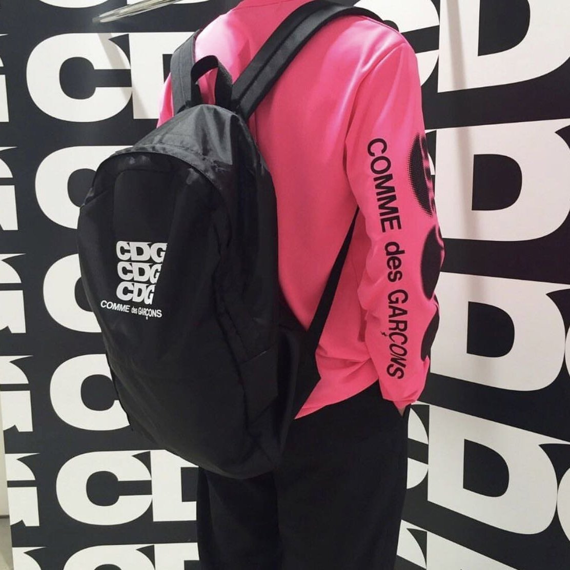 川久保玲CDG 最新Logo 後背包黑色全新品comme des garcons 日本代購