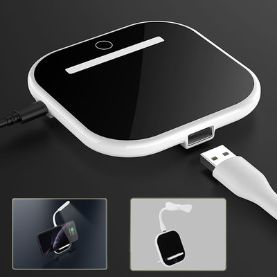 小夜燈 桌面支架 USB 接口擴展件 無線充電器4合1快速充電 10W  iPhone 11Pro Max 8