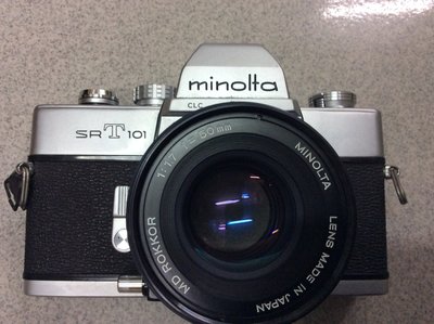 [ 保固一年][高雄明豐] MINOLTA SRT 101+ 50mm f1.7 機身加鏡頭ˉ功能都正常ˉ便宜賣