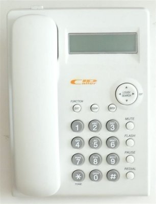 國際牌Panasonic KX-TSC11B KX-TSC11W 來電顯示電話,可關鈴聲,聽筒音量4段可調,8成新,白