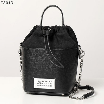 【折扣預購】24春夏正品Maison Margiela 5AC mini bucket bag 黑色水桶包S61WG0035