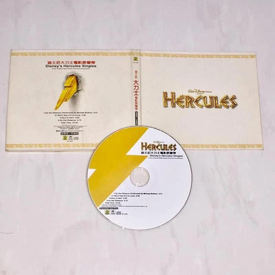 麥可伯特恩 Michael Bolton 1997 迪士尼 大力士 Hercules 電影原聲帶 滾石唱片 台灣版 四首歌 宣傳單曲 CD
