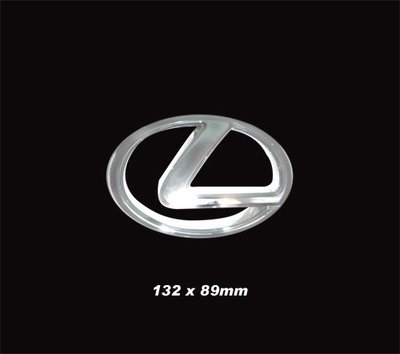 圓夢工廠 Lexus RX330 水箱罩鍍鉻標誌 字貼  同原廠尺寸 132*89mm