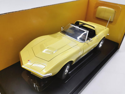 汽車模型 ERTL安徒 1/18 1968 CORVETTE COUPE 合金汽車模型