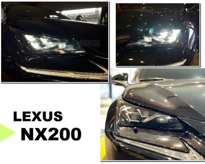 小亞車燈改裝＊全新 LEXUS NX200 17 18 19 2020年 LED 四魚眼 銀線條 大燈 頭燈