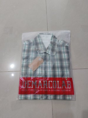 新品 台灣潮牌 DeMarcoLab 格紋 雙口袋 長袖 襯衫 Lab Taipei