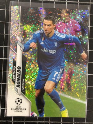 2019-20 Topps Chrome UEFA Cristiano Ronaldo speckle refractor 斑點亮面卡1枚