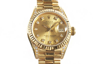 Rolex 勞力士69238蠔式恒動日誌18K金女用腕錶