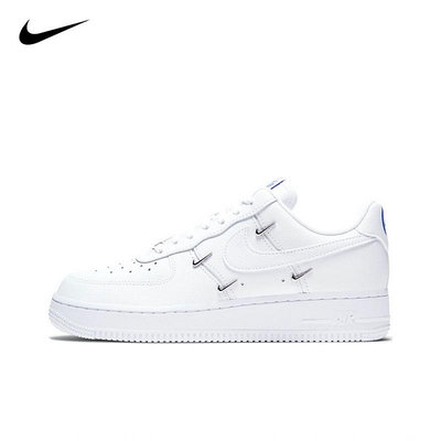 Nike Air Force 1 07 LX AF1 復古休閑鞋 小銀勾 四勾 白藍 CT1990100