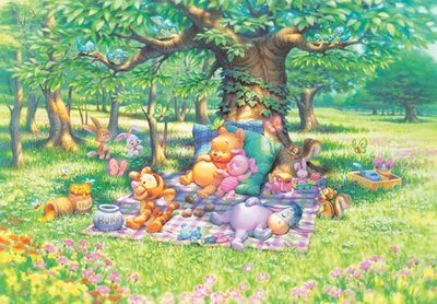300-204  300片日本進口拼圖 迪士尼 Winnie the Pooh 小熊維尼 草地上午睡