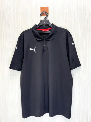 Puma 專櫃 黑色小Logo運動Polo衫