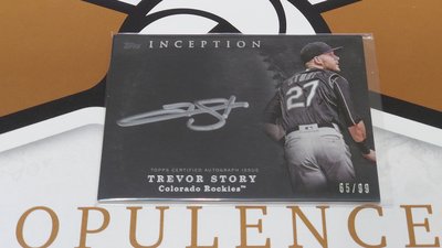 2017 MLB Topps INCEPTION (故事哥) TREVOR STORY 簽名卡(65/99)(棄標重刊)