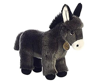 3840A 歐洲進口 限量品 驢絨毛娃娃 驢子娃娃 可愛驢子玩偶站姿小毛驢擺飾娃娃