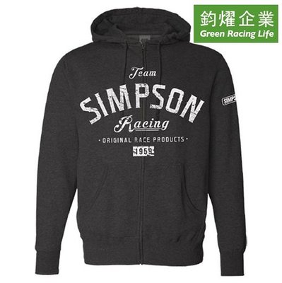 SIMPSON Team ZIP Hoodie 2017年品牌潮流T新款 拉鍊夾克式帽T