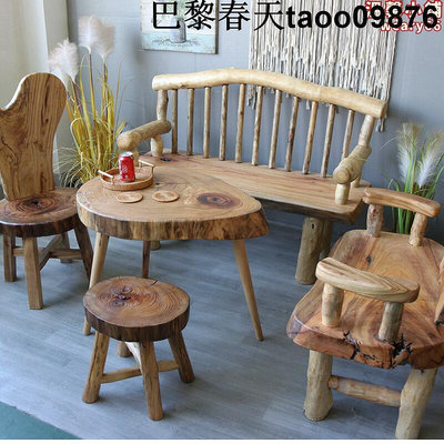 3t23復古家具香樟木桌子椅子凳子茶几餐桌民宿茶藝家居裝