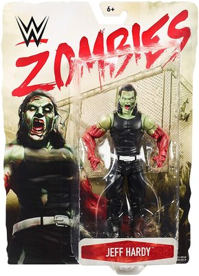 [美國瘋潮]正版 WWE Zombies Jeff Hardy Figure Hardys兄弟檔殭屍特別版公仔人偶