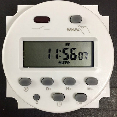 €太陽能百貨€ TI-12V 12V/24V 定時器 計時器 時控開關 電子式控制 定時開關 16檔設定 直流電時控