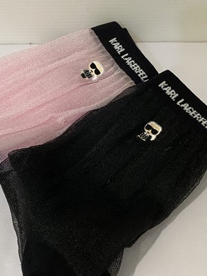 兩雙售價全新Karl Lagerfeld two pack K/Ikonik transparent socks現貨