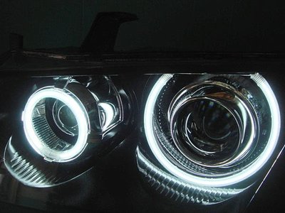 》傑暘國際車身部品《 全新 SENTRA-180 N16黑框一体成形4魚眼4CCFL光圈魚眼大燈