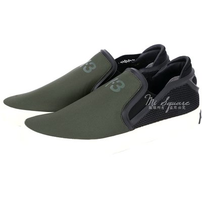 現貨熱銷-Y-3 LAVER SLIP-ON 撞色拼接休閒便鞋(軍綠色) 1541002-08