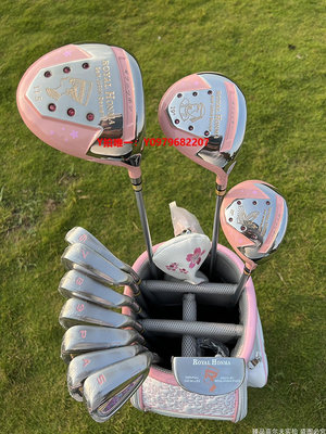 高爾夫球桿高爾夫球桿女士royal honma初學者碳素裝桿 新款花仙子全套女