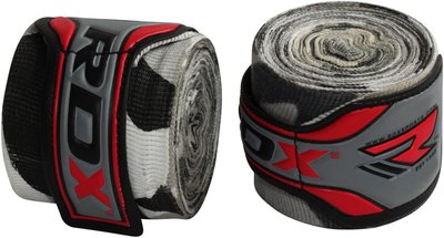 【千里之行】英國RDX手綁帶繃帶-迷彩-450cm長-另有重訓手套腰帶拳擊手套可選購