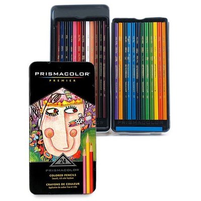 美國 Prismacolor 頂級專業軟芯油性色鉛筆 24色-- 另有12~132色、單支可選購喔!