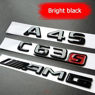 賓士 AMG 徽標 AMG 標誌 A35 A45 C43 C63 E63 CLA45 GLA45 GLC63 GLS63 @车博士