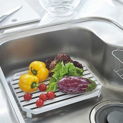 山崎實業Yamazaki日本采購多功能水槽洗菜水果洗碗瀝水托盤置物架