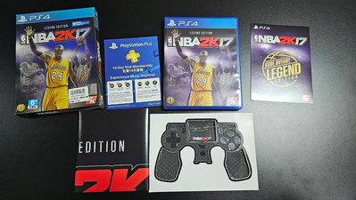 SONY PS4 二手遊戲片 NBA 2K17 Kobe Bryan 科比 布萊恩特 黑曼巴 傳奇珍藏版 Legend Edition 中文版