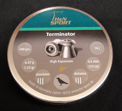 ((( 變色龍 ))) H&amp;N 4.5MM Terminator 空尖彈 空氣槍用鉛彈 喇叭彈 德製