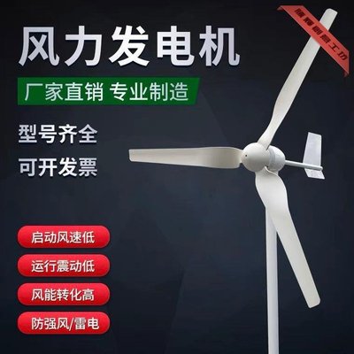 特賣-乃爾風電 廠家直銷 600W~800W水平軸風力發電機 家用路燈監控風光