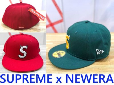 BLACK全新SUPREME x NEWERA小惡魔S LOGO全封棒球帽