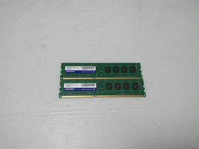 607 [大鋼牙二手3C]記憶體 ADATA DDR3-1600/4G/雙通道 (一元起標 得標=2支)