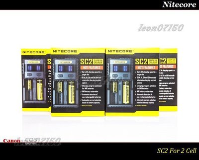 【特價促銷】新款 NITECORE SC2 專業高階LED智慧3A快速萬用充電器18650/New i2/D2