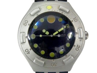 潛水錶 [SWATCH SC200] 斯沃琪 超厚圓型潛水錶[大錶徑][海軍藍色面]石英/中性/潮錶