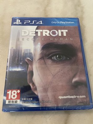 (全新未拆封)PS4 底特律:變人 中英文合版 遊戲光碟(原價1680元)