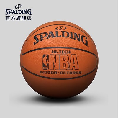 現貨 籃球斯伯丁SPALDING官方旗艦店NBA總裁簽名室內外PU籃球2片式74-600Y~可開發票