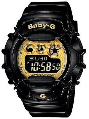 【神梭鐘錶】Baby-G CASIO 卡西歐土豪金亮眼強勢黑金款電子錶 型號：BG-1006SA-1C