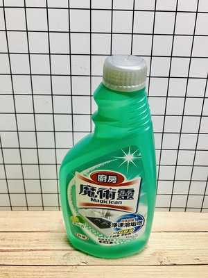 魔術靈 廚房清潔劑 補充瓶 500ml 萊姆香 日本研發淨速溶垢泡 不刺鼻零黏膩