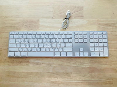 台中 Apple Keyboard 有線鍵盤 蘋果電腦鍵盤 白色 A1243